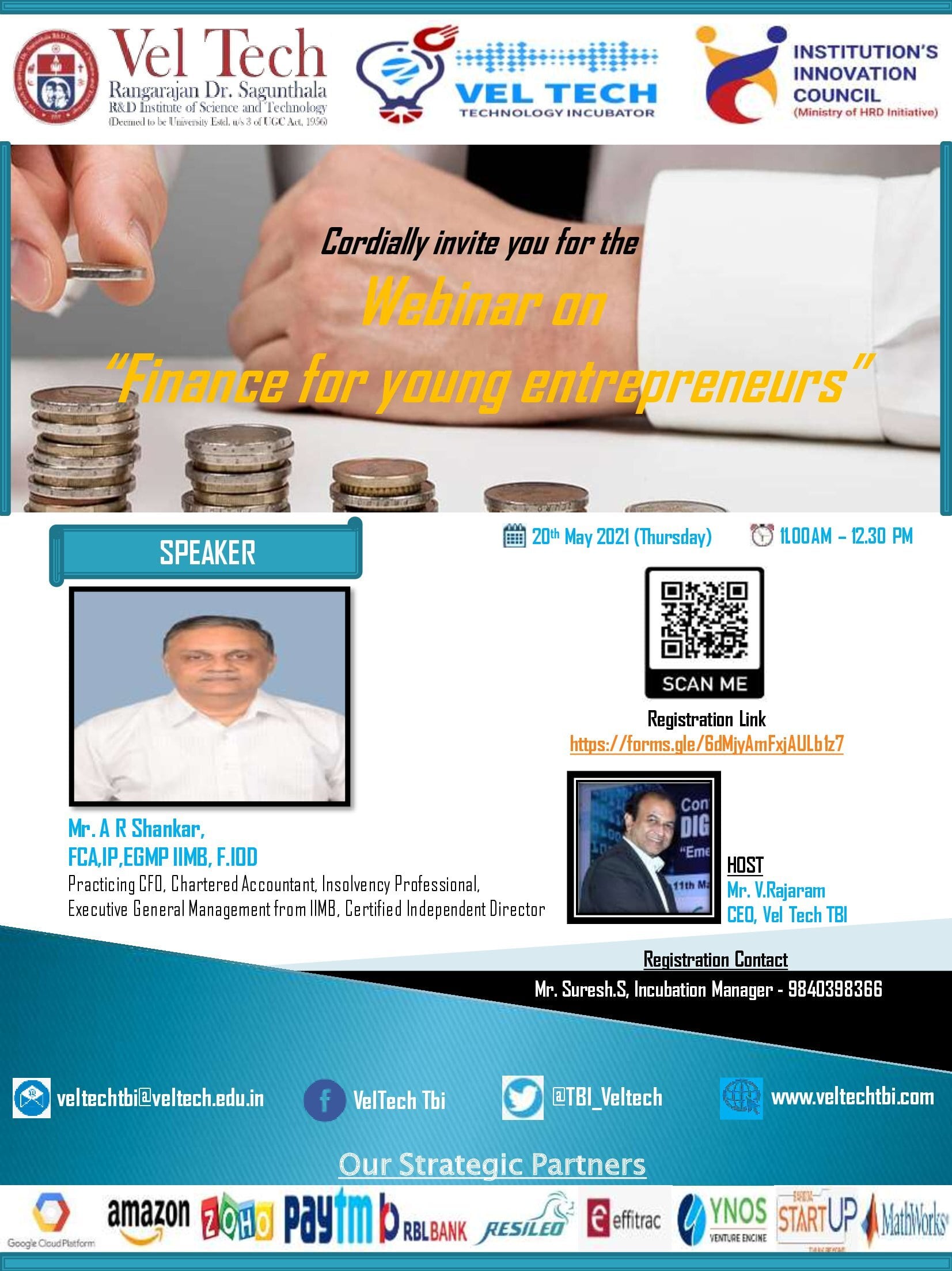 Webinar on Finance for Young Entrepreneurs 2021